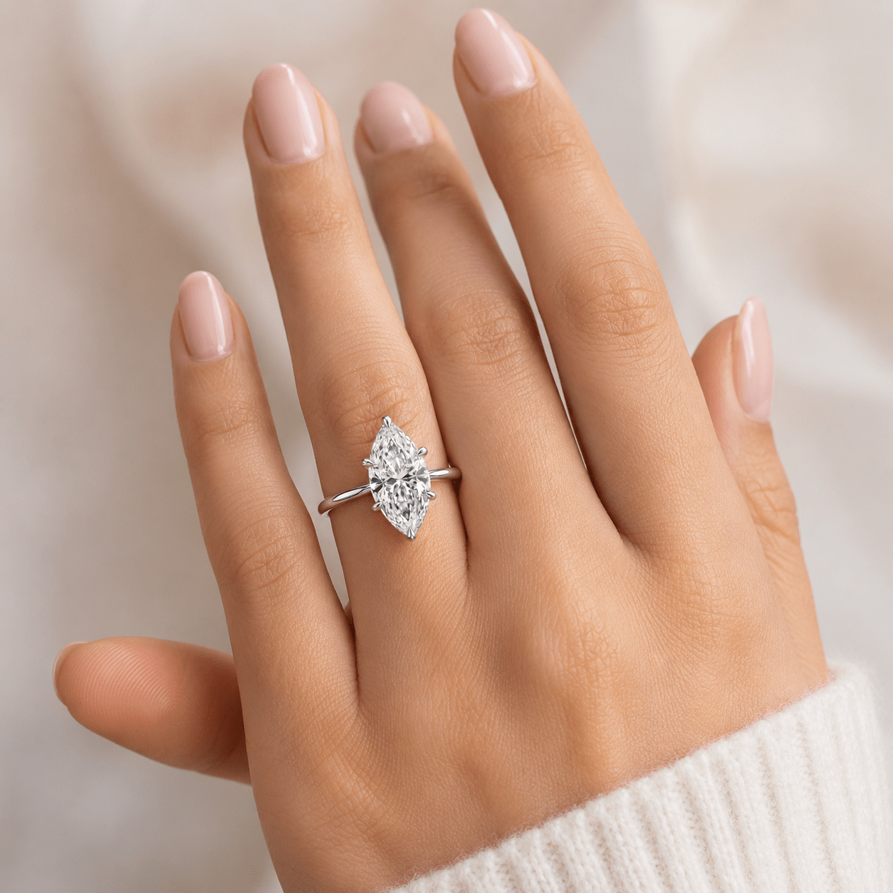 2 carat Marquise diamond ring Dubai