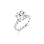 3 carat round diamond solitaire ring