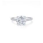 3 carat round diamond solitaire ring Dubai