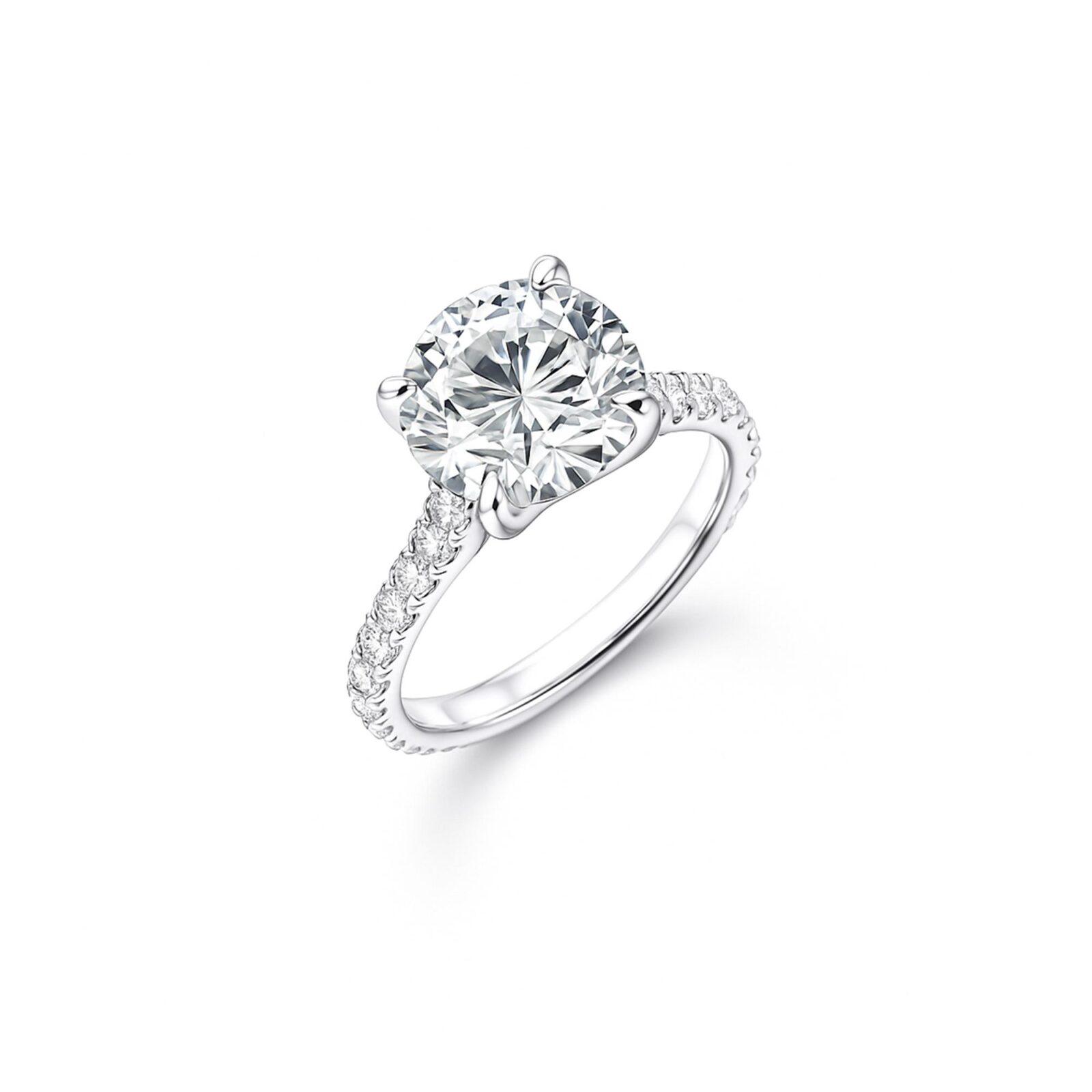 3 carat round diamond solitaire ring
