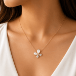 Butterfly pendant with Diamond petal Dubai