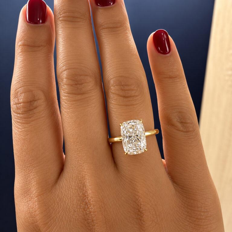 Guide for Cushion Diamond Rings Dubai