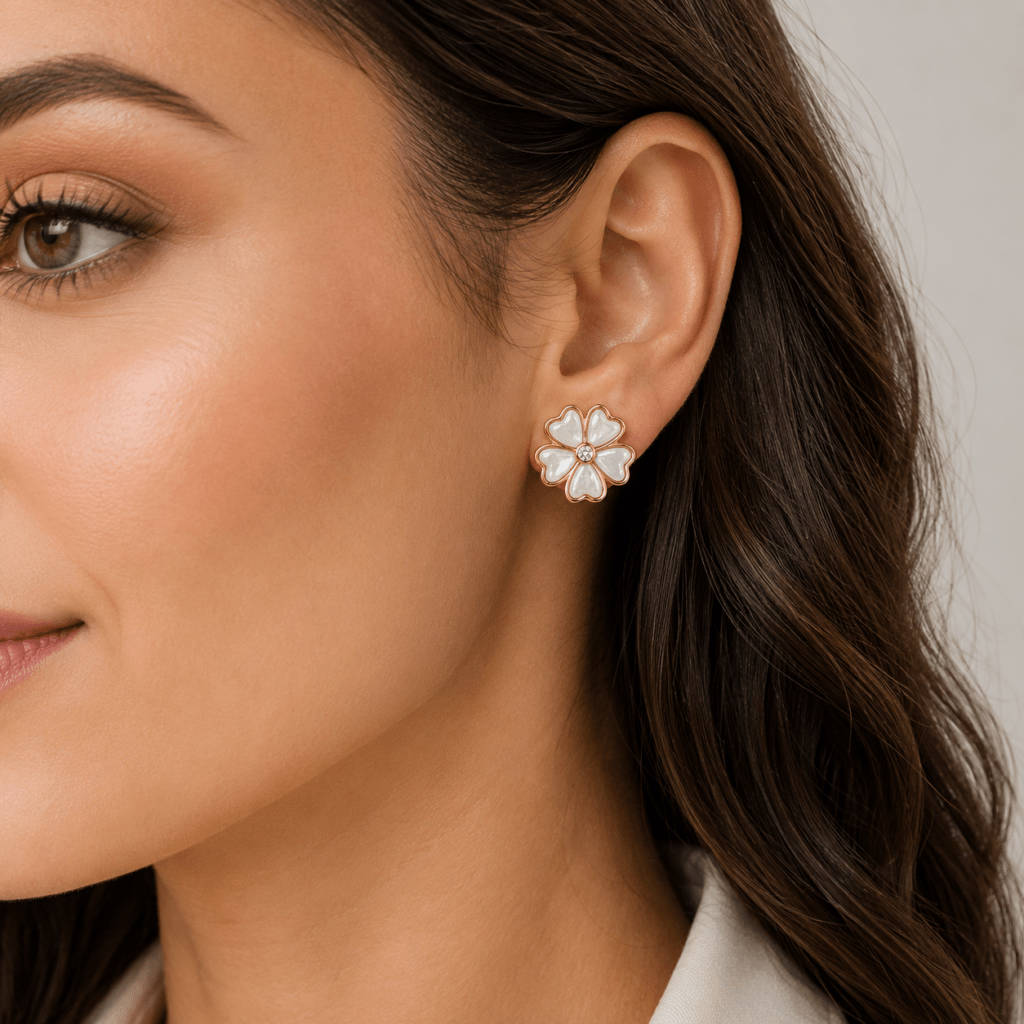 MOP Flower Earrings Dubai