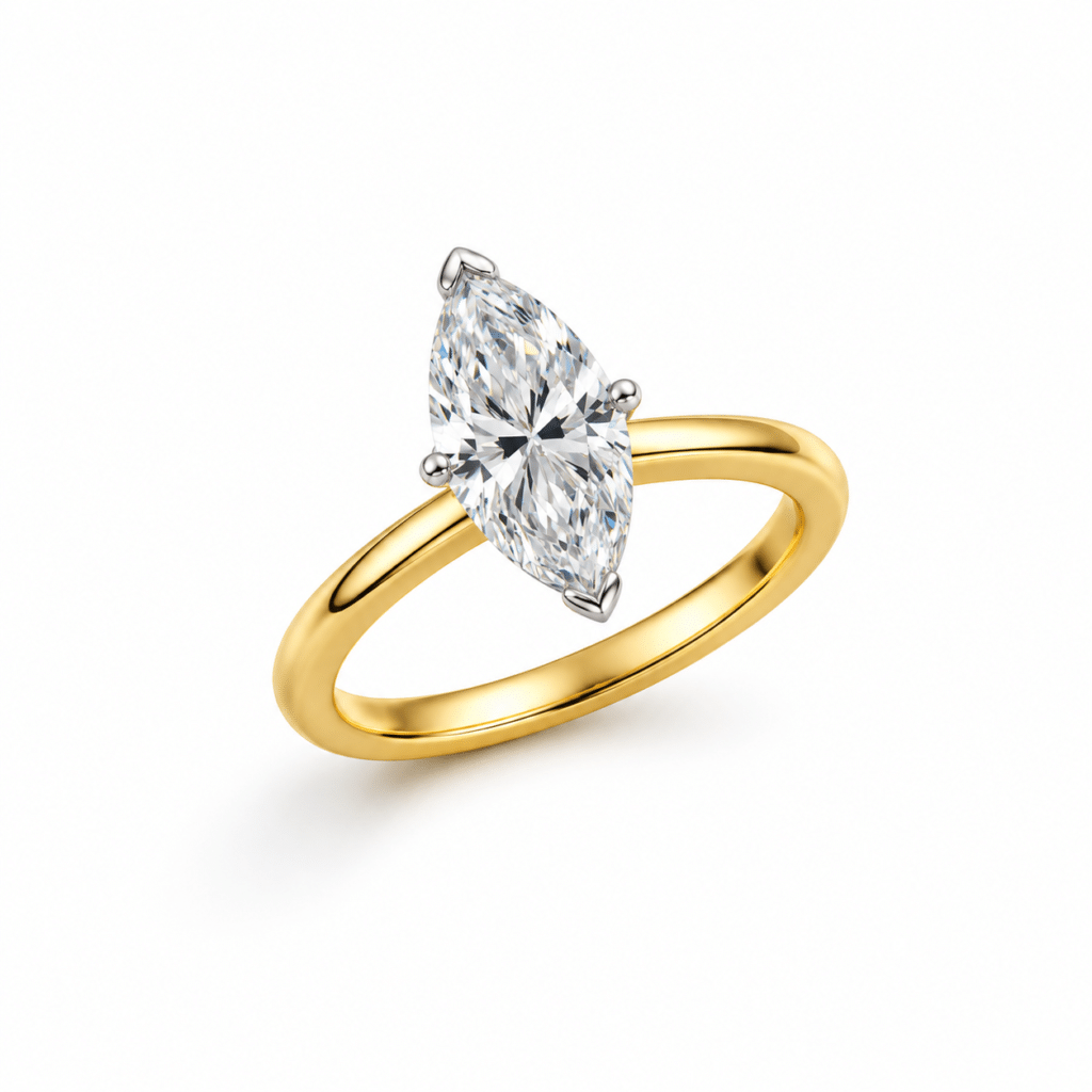 1 carat Marquise diamond Solitaire ring