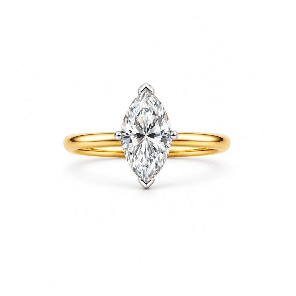 1 carat Marquise diamond Solitaire ring Dubai