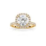 2.5 carat diamond ring with Halo