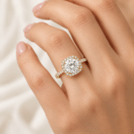 2.5 carat diamond ring with Halo Dubai