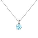 Aquamarine Pendant in 18k gold Dubai