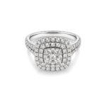 Cluster Halo Engagement Ring