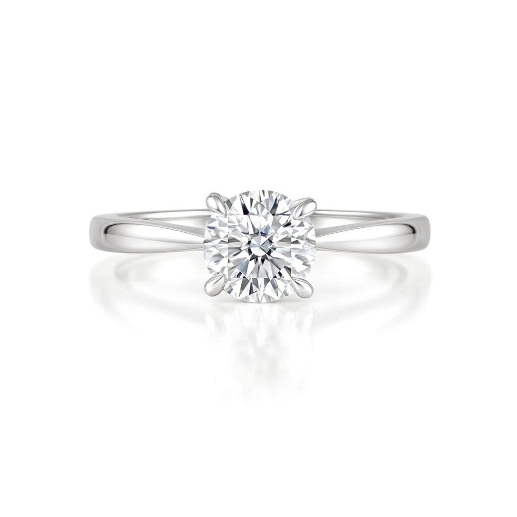 Diamond Solitaire Ring Dubai