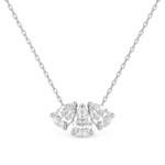 Pear-cut trilogy pendant
