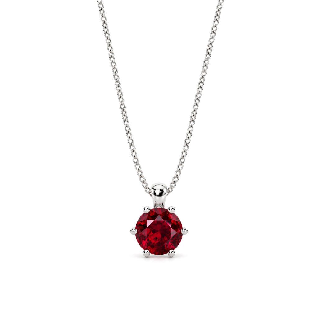 Ruby pendant in 18k gold Dubai