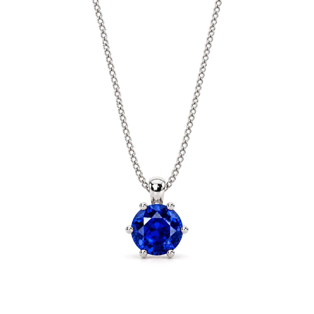 Sapphire pendant in 18k gold Dubai