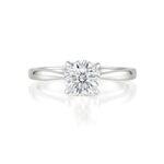 Solitaire Round Diamond Ring Dubai