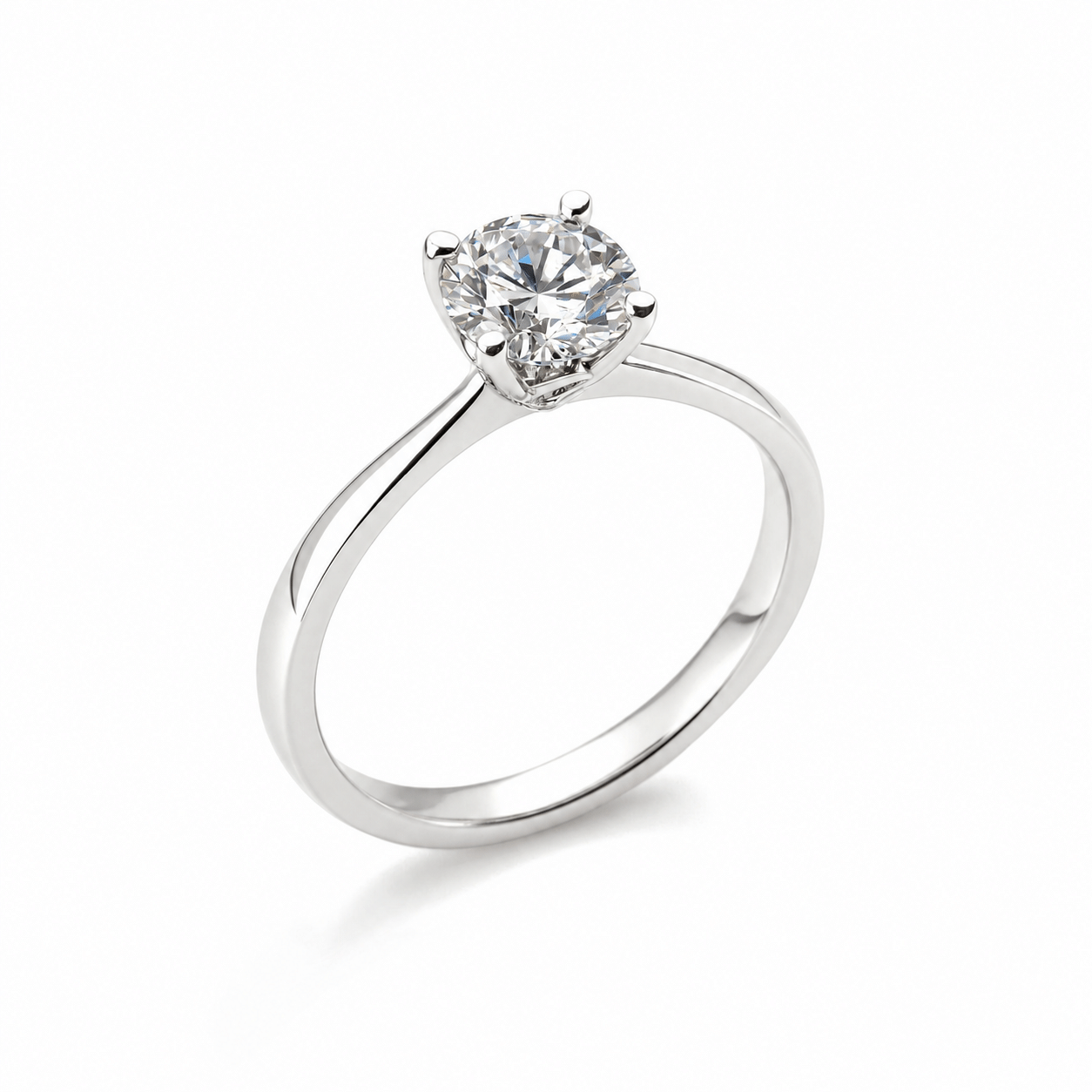 Solitaire Round Diamond Ring
