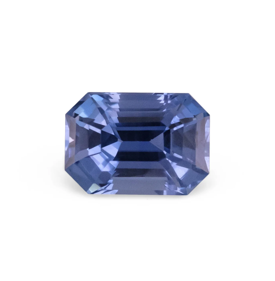 Emerald Shape Blue Sapphire Dubai
